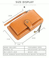 Caramel Crown Long Wallet